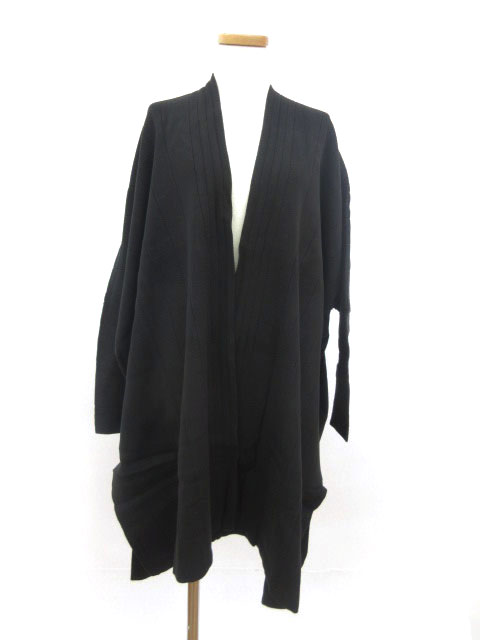 クラネ CLANE カーディガン ロング ニット コットン F グレー bmy 