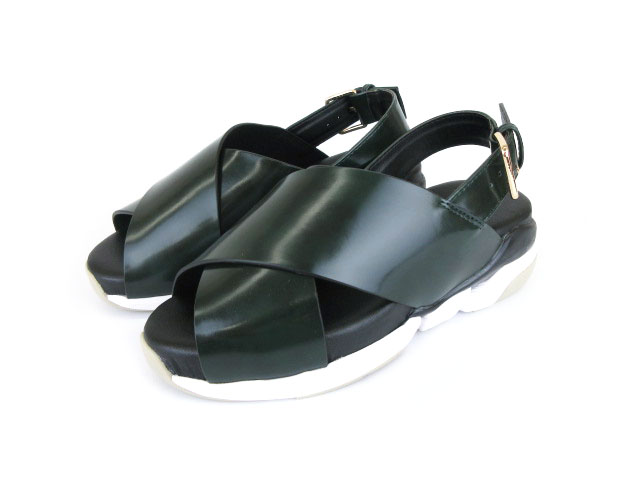 未使用品 クラネ CLANE コラボサンダル ORPHIC クロスデザイン 
