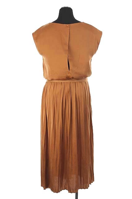 ナノユニバース Nano Universe Nano Co ワンピース ノースリーブ ロング 38 茶 Hk レディース 143 ベクトルパーク