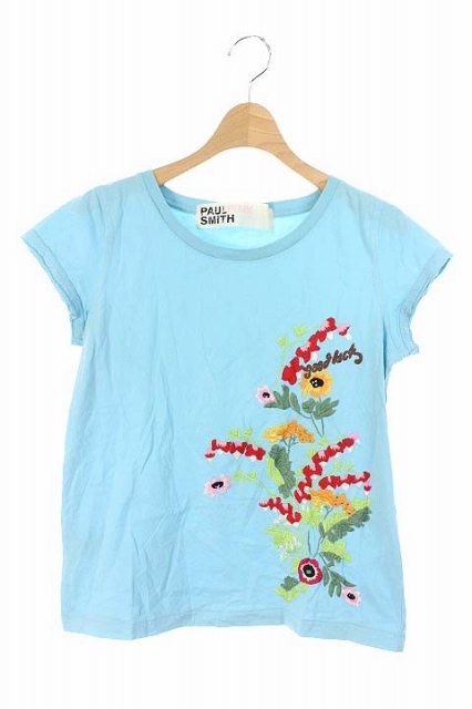 ポールスミス ピンク Paul Smith Pink Tシャツ 半袖 刺繍 M 水色 Y レディース 143 ベクトルパーク ポールスミス ピンク Paul Smith Pink Tシャツ 半袖 刺繍 M 水色 Y レディース 143 ベクトルパーク
