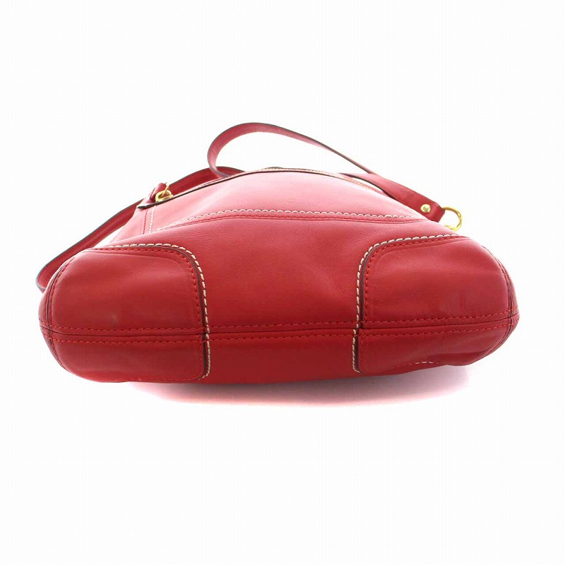 Coach コーチ　ショルダーバック COACH(コーチ) / 2WAYショルダーバッグ/レザー/RED/無地/22422
