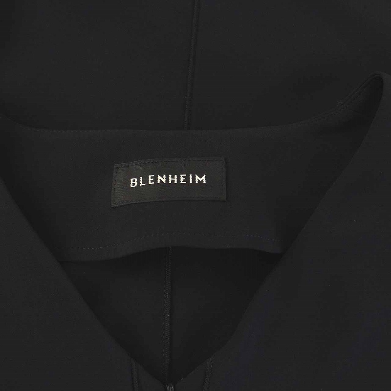Blenheim ノースリーブシャツワンピース XS ダークネイビー ベーセーストック B.C STOCK 《追加》手洗い可 / ノースリーブ