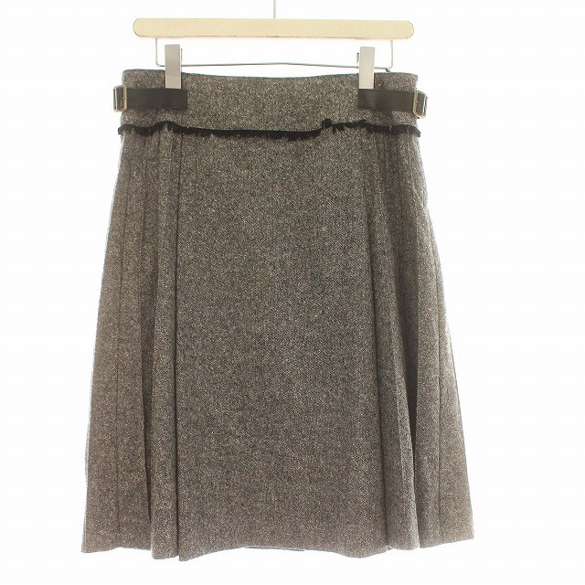 KEITH キース　yorkshine tweed MOON　スカート　毛　36 KEITH キースyorkshine tweed MOONスカート毛36