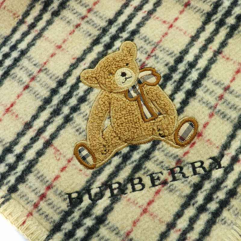 BURBERRY マルチケット ブランケット ひざ掛け ノバチェック くま BURBERRY（バーバリー） マルチケット ブランケット ノバチェック クマ