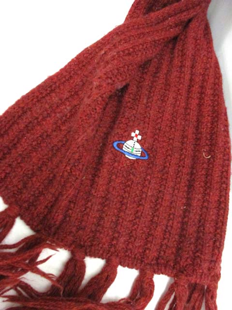 Vivienne Westwood MAN  マフラー  オーブ　イタリア製 Vivienne Westwood(ヴィヴィアンウエストウッド) Orb logo