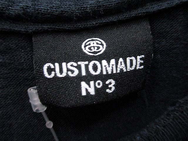 ステューシー STUSSY CUSTOMADE NO3 Tシャツ カットソー 半袖 黒