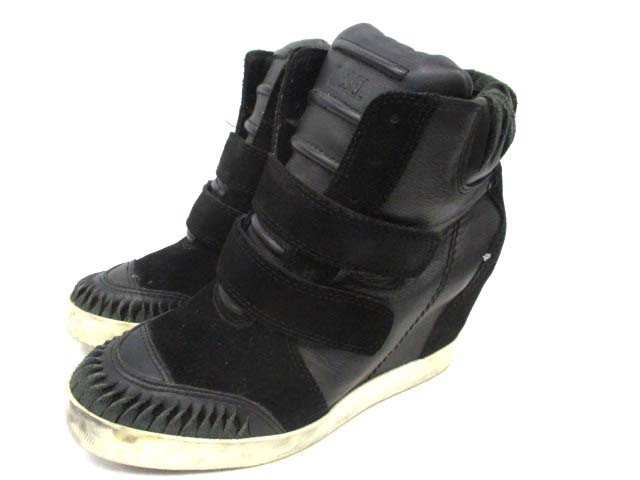 ディーゼル DIESEL スニーカー インヒール ハイカット 24 黒 /DT
