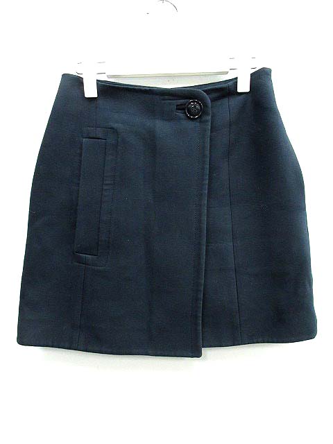 CARVEN カルヴェン ミニスカート ブルー 台形 CARVEN カルヴェン ミニスカート ブルー 台形