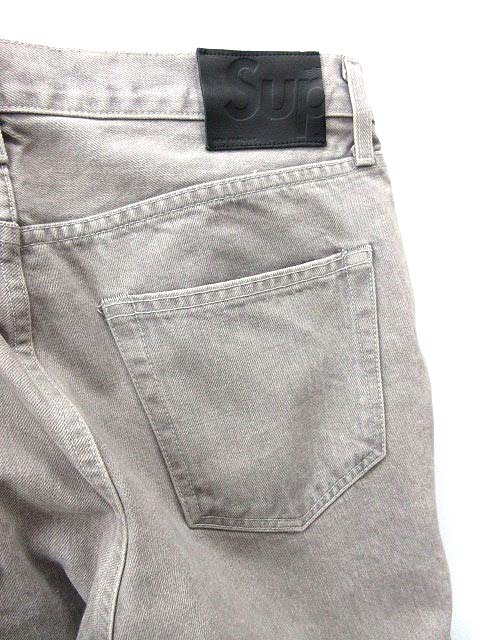 Supreme グレー デニムパンツ サイズ30 お取り寄せ受注生産 Supreme グレー デニムパンツ ストレート 【公式通販】