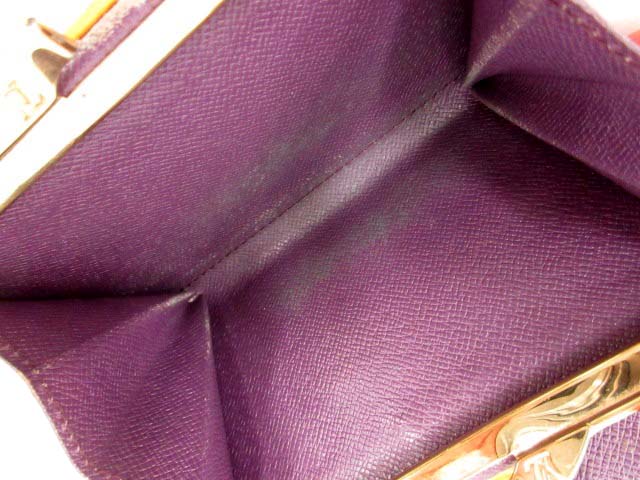 ルイヴィトン LOUIS VUITTON 財布 二つ折り がま口 エピ
