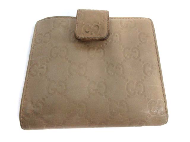 GUCCI 二つ折り財布 レッド/ベージュ GUCCI グッチ 財布 二つ折り 折財布 折り財布 レディース GG柄