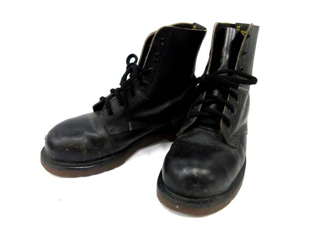 ドクターマーチン Dr Martens Air Wair ブーツ ショート レザー 7ホール 黒 Dh1 Ca レディース 144 ベクトルパーク