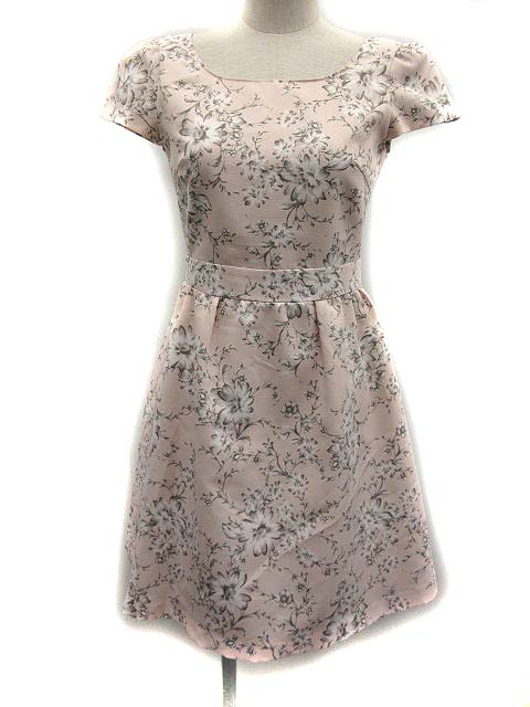 プロポーション ボディドレッシング Proportion Body Dressing ワンピース 半袖 ひざ丈 花柄 1 ピンク Kh Ca レディース 144 ベクトルパーク