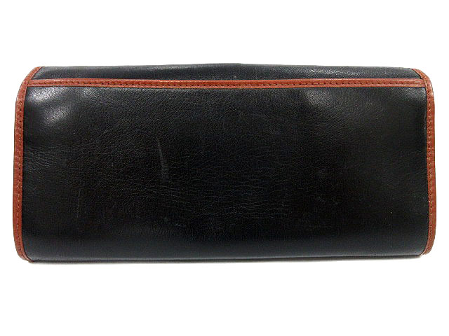 セリーヌ CELINE 長財布 二つ折り がま口 レザー 黒 /DT □CA