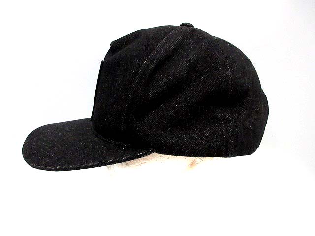 ステューシー STUSSY 帽子 キャップ デニム 黒 /NT26 □CA