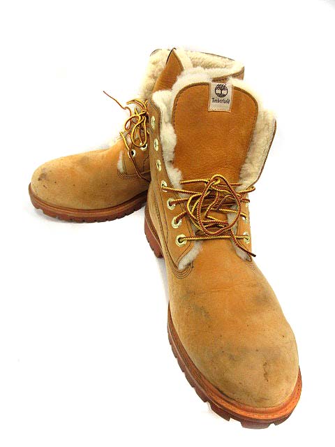 ティンバーランド Timberland ボア付きロールトップブーツ スエード 