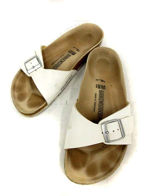 ビルケンシュトック Birkenstock サンダル マドリッド ビルコフロー 39 白 Gc Gc Og18 Ca18 メンズ 144 ベクトルパーク