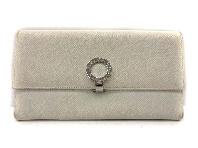 BVLGARIブルガリ二つ折り財布白