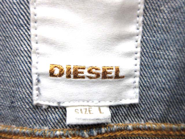 ディーゼル DIESEL デニムジャケット Gジャン ジージャン L 青 /DT