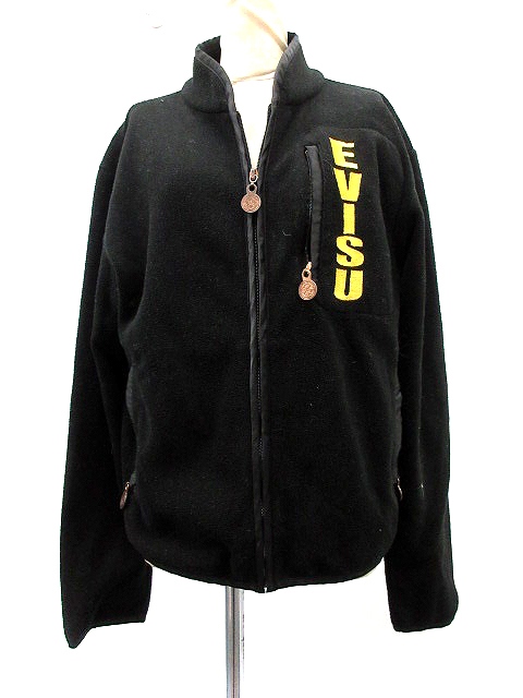 エヴィス EVISU パーカー ジップアップ 34 黒 ブラック /MR □CA新2 