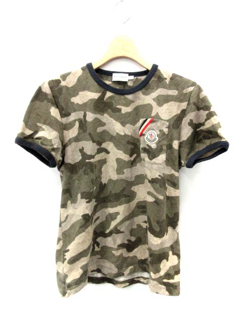 モンクレール 迷彩 Tシャツ S モンクレールTシャツ 迷彩 未使用 メンズS