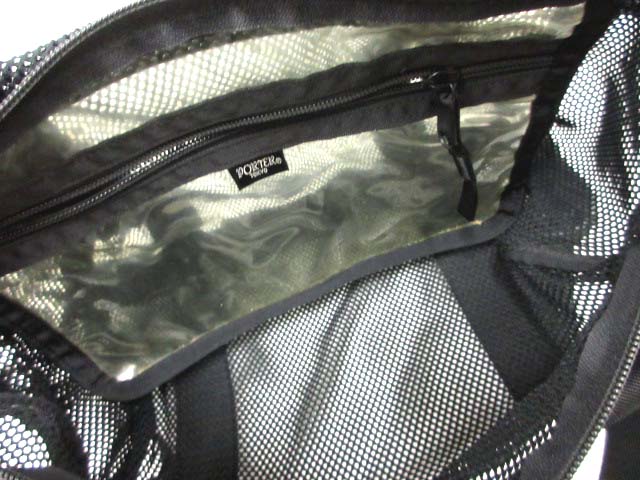 PORTER メッシュ ドラムバッグ ブラック ポーター PORTER ボストンバッグ メッシュ ドラムバッグ