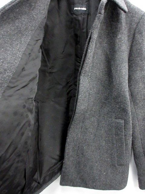美品◆pas de calais パドカレ ウール系 チェスターコート38 UNTITLED コート チェスターコート 「日本製」ウールチェスター