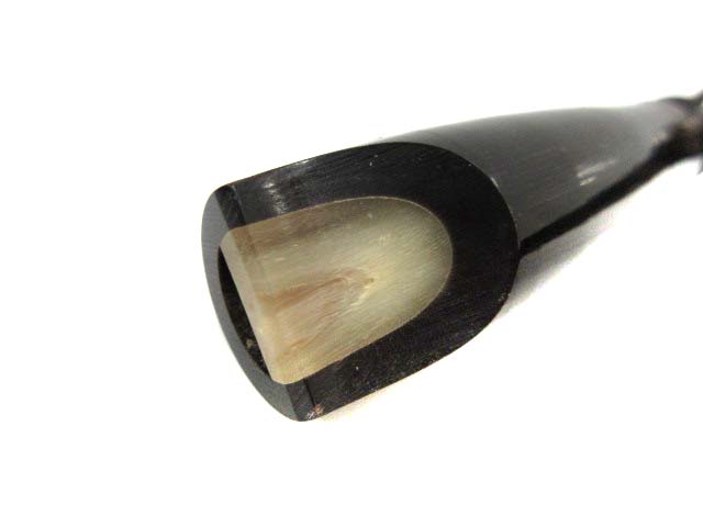 エルメス HERMES ドッグホイッスル シフレ 犬笛 ウッド レザー 茶 /DT