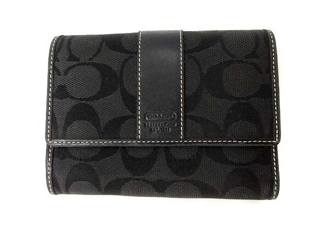 COACH 三つ折り財布 ブラック COACH 【並行輸入品】コーチ 財布 レディース 三つ折り財布