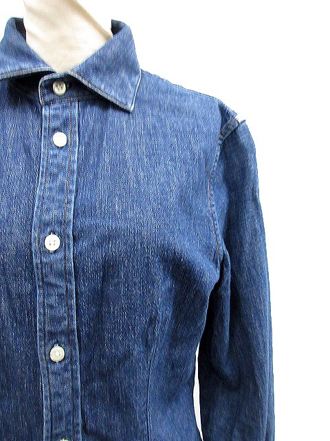 ポロ ラルフローレン Polo Ralph Lauren ワンピース シャツワンピース ミモレ ロング デニム ジーンズ 2 インディゴ Tc7 レディース 144 ベクトルパーク