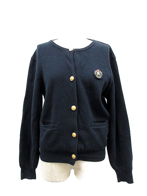 バーバリー BURBERRY カーディガン ニット 紺 ネイビー 160 /TC12 ○D 
