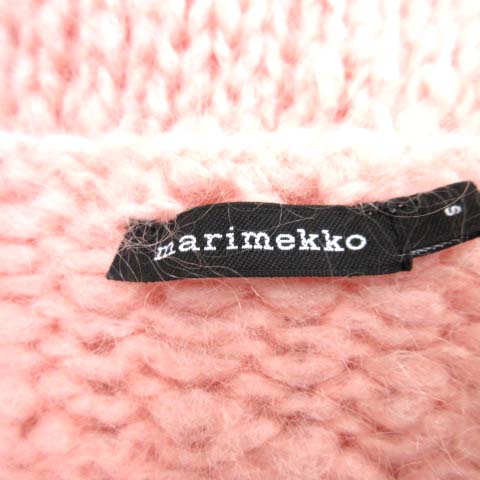マリメッコ marimekko ニット セーター 長袖 無地 ピンク S /DJ 