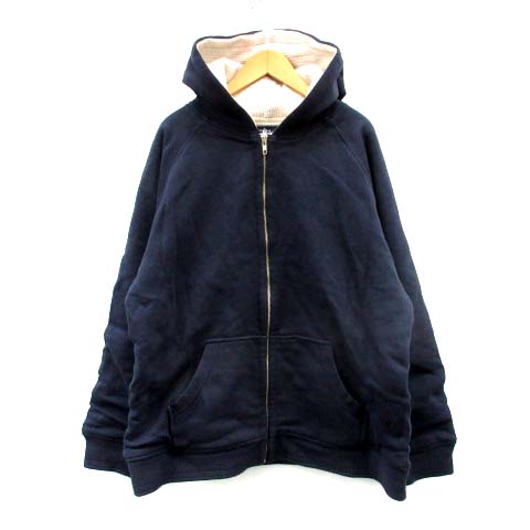 Stussy フード付きジャケット 35 ネイビー STUSSY(ステューシー) 90's~00's logo track jacket ロゴ