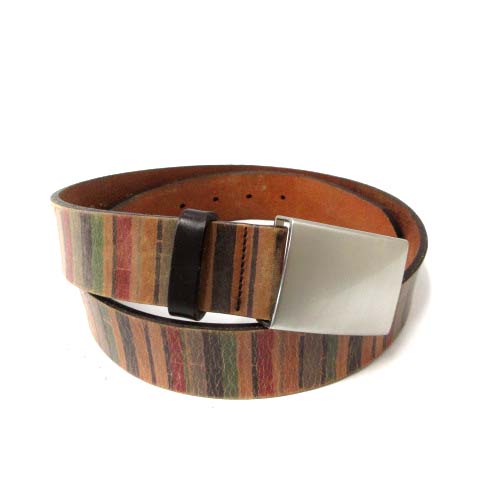 ポールスミス PAUL SMITH ベルト シングルピン ヴィンテージ加工 