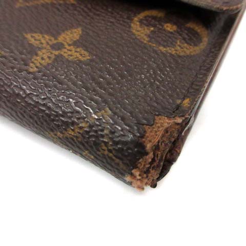 ルイヴィトン LOUIS VUITTON 財布 二つ折り モノグラム ポルトモネビエ