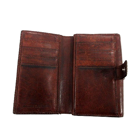 ラルフローレン RALPH LAUREN 財布 二つ折り レザー 茶 ブラウン /MR