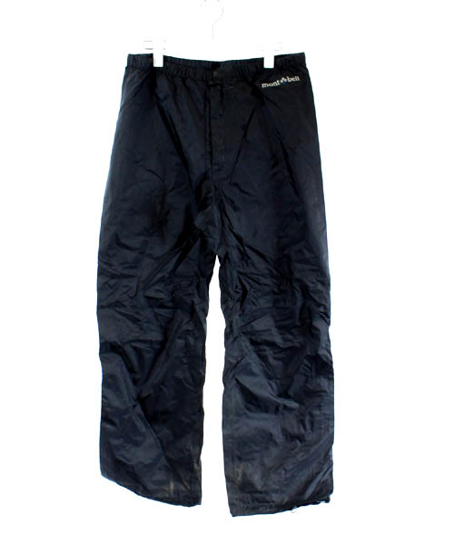 モンベル Montbell ストームクルーザーパンツ ナイロン L 黒 ブラック