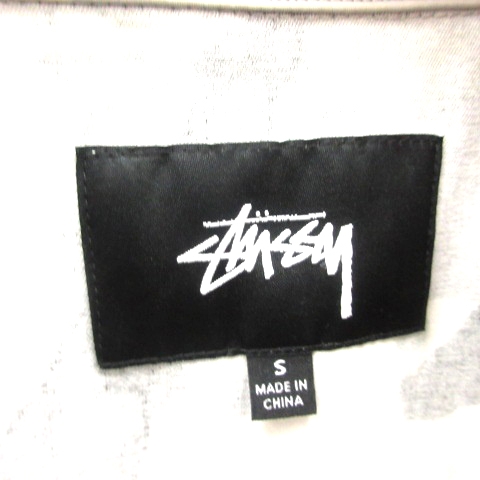 ステューシー STUSSY コーチジャケット 迷彩柄 カモフラ ナイロン S 白