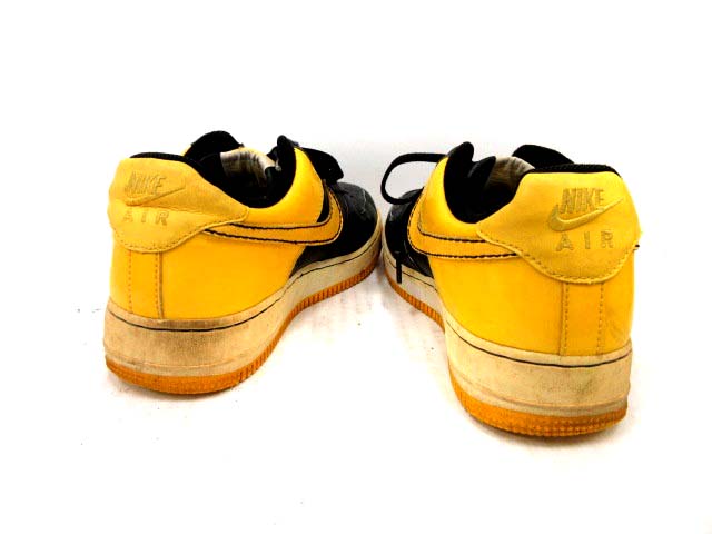 ナイキ NIKE エアフォース AF1 スニーカー 25.5 黒 黄色 315122