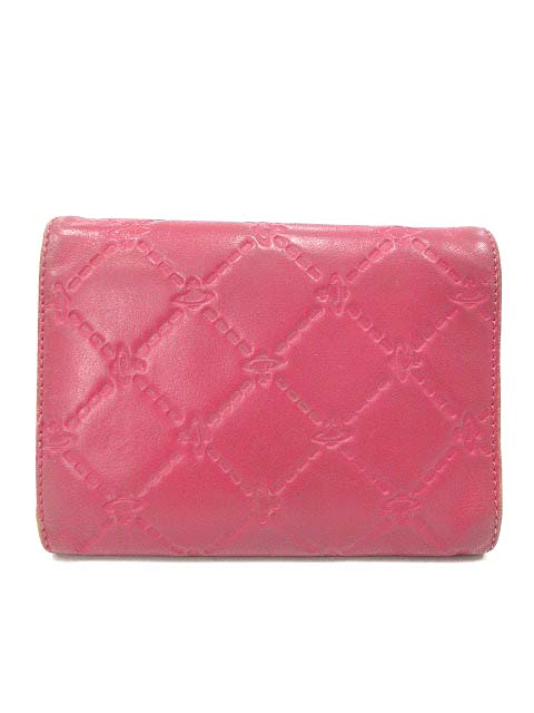 最新♡】Vivienne Westwood 三つ折財布 ピンク オーブ