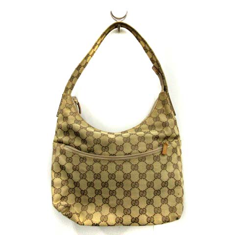 グッチ GUCCI バッグ ショルダー ハンド GG キャンバス 茶 ブラウン 001 3386 1705 /TC13 レディース