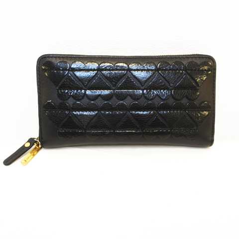 マークジェイコブス MARC JACOBS 長財布 ハート アップリケ ラウンド  