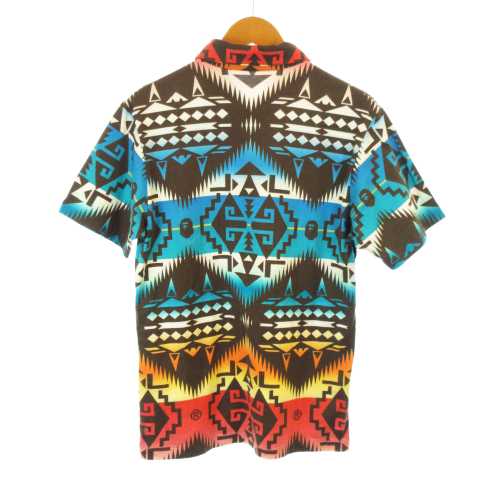 A BATHING APE 半袖柄ポロシャツ Sサイズ エイプ pc4451-06_1.jpg