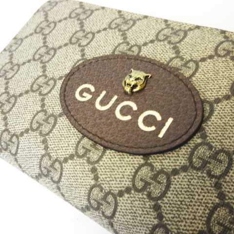 未使用品 グッチ GUCCI ネオヴィンテージ GGスプリーム 473953 ジップ 
