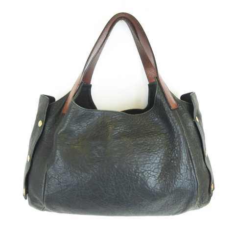 セリーヌ CELINE オールレザー トートバッグ ワンショルダー ブラック 