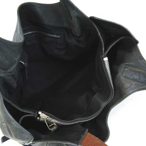 セリーヌ CELINE オールレザー トートバッグ ワンショルダー ブラック 