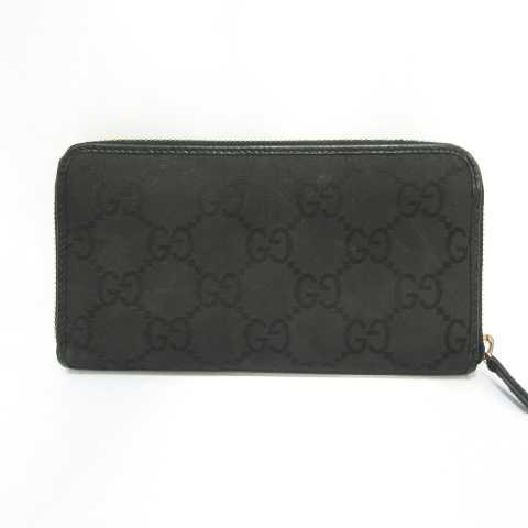 グッチ GG ファスナー　長財布 黒 リボン ラインストーン 革 箱、保存袋つき グッチ GG ファスナー 長財布 黒 リボン ラインストーン 革 箱