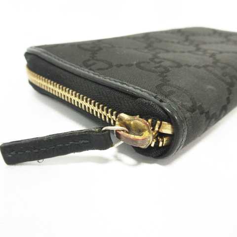 グッチ GUCCI 363423-4276 長財布 GG ナイロン レザー ブラック MH0404 