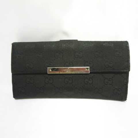 グッチ GUCCI 112715-3661 GGキャンバス ジャガード レザー 長財布 二 