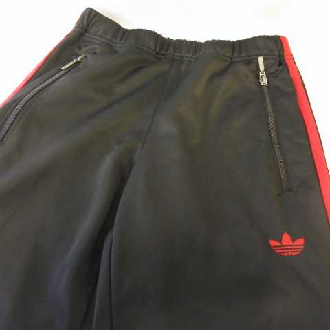 アディダス adidas トレフォイル トラックパンツ スリーライン 裏起毛